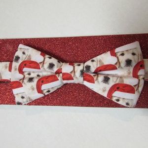 NEW Christmas Bow Tie Retriever Dog Adjustable